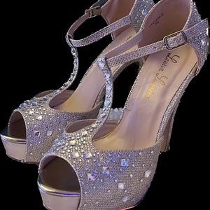 Nordstrom - Gold Sparkly Heels